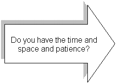 Right Arrow: Do you have the time and space and patience?

